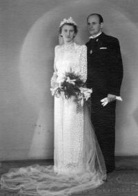 Wedding picture of Arnošt Kubínský