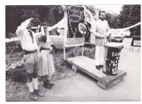 OLDDAVID - amateur theater on the Fest Pardié 88 performed with reading of play Václav Havel - Zahradní slavnost - reading Václav Petrmichl, piano Tomáš Julák(červenec 1989)