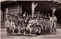 scout camp in Skryje, probably 1933