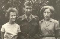 Souček siblings. From left to right Marie, Jiří and Hana