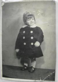 Ingrid Petříková as a child