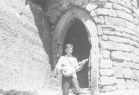 Pavel Douša on holiday in Jestřebí, in the place where the classic Czech Communist-era comedy Anděl na horách (Angel in the Mountains) was filmed, 1960s