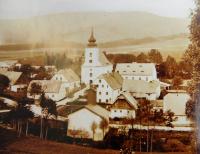 Domašov (něm. Thomasdorf) v roce 1900