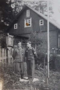 The house in Domašov where the German military police stayed at the end of the war, capturing deserters from the Wehrmacht