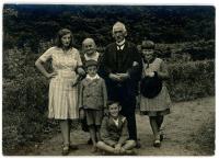 Antonin and Marie Forbelska - grandparents, Cestmir as a standing boy