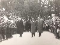 Edvard Beneš and František Erban in Mělník region