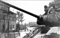 End of the war in Voznice near Prague, 1945