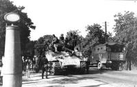 End of the war in Voznice near Prague, 1945