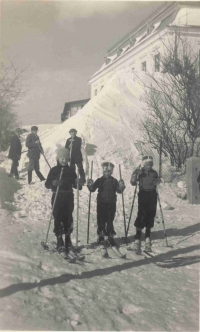 Winter after berg wind in Deštné v Orlických horách