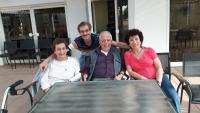 Josef Sorban with his mother and his aunt at present 