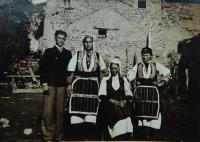 Women in traditional costumes Macedonian village of Prasino (Tarnovo)