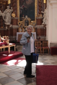 Recording the memories of Marie Fišerová