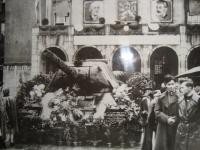 Damaged tank from Ostrava operation, 1945