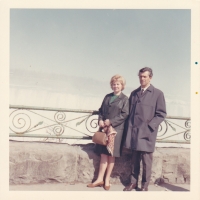 The Stibors at Niagara Falls in Canada in 1969