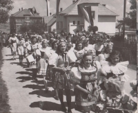 A traditional costume procession 